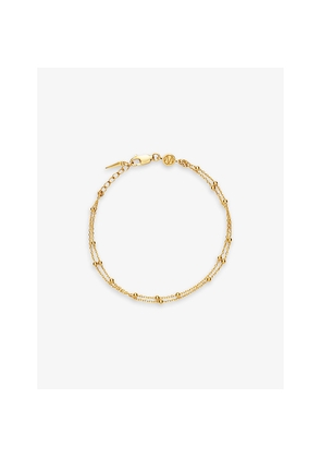 Womens Missoma Double 18ct Yellow Gold-Plated Vermeil Sterling Silver Bracelet