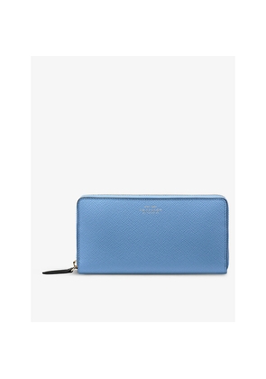 Womens Smythson Panama Branded Large Leather Purse