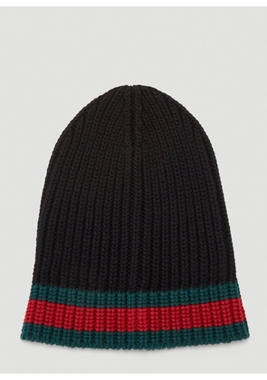 Gucci Intarsia-knit Beanie Hat - Man Hats Black M