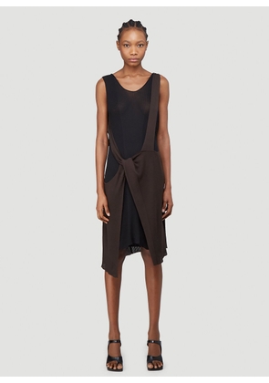 Bottega Veneta Asymmetric Knit Dress - Woman Dresses Brown It - 40