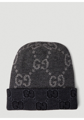 Gucci Gg Motif Beanie Hat - Man Hats Grey L