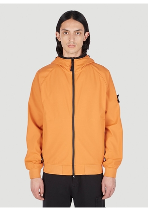 Stone Island Compass Patch Hooded Jacket - Man Jackets Orange S