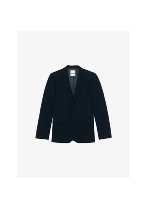 Mens Sandro Single-Breasted Wool Blazer