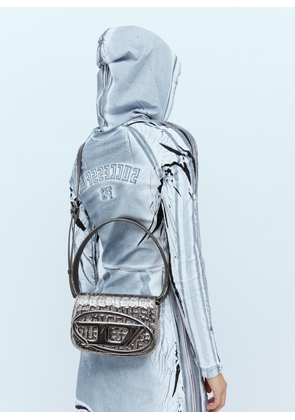 Diesel 1dr Shoulder Bag - Woman Handbags Silver One Size