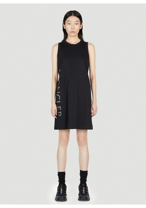 Moncler Logo Print Dress - Woman Dresses Black Xs