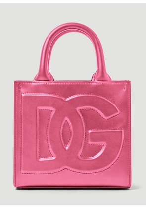 Dolce & Gabbana Daily Mini Shopping Bag - Woman Tote Bags Pink One Size