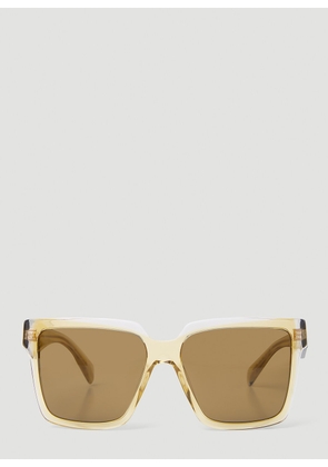 Prada Oversize Frame Sunglasses - Woman Sunglasses Yellow One Size