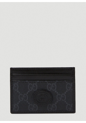 Gucci Gg Supreme Card Holder - Man Wallets & Cardholders Black One Size