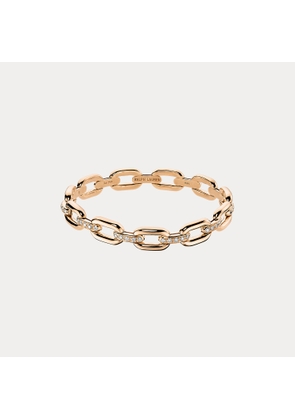 Pave Diamond Rose Gold Chain Bracelet