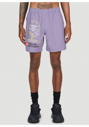The North Face x Online Ceramics Graphic Shorts - Man Shorts Purple L