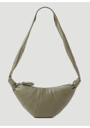 Lemaire Small Croissant Shoulder Bag - Woman Shoulder Bags Green One Size
