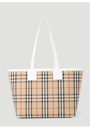 Burberry Small London Tote Bag - Woman Tote Bags Beige One Size