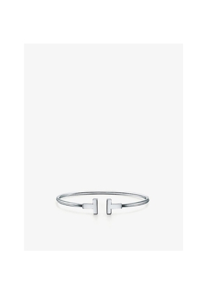 Mens Tiffany & Co T Wire 18ct White-Gold Bracelet
