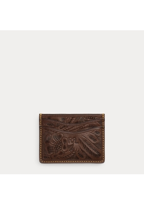 Hand-Tooled Leather Card Case