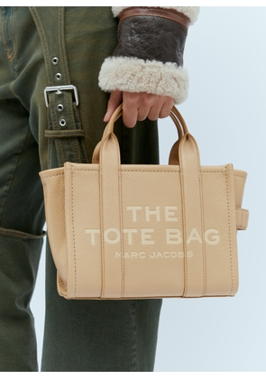 Marc Jacobs Leather Small Tote Bag - Woman Tote Bags Beige One Size