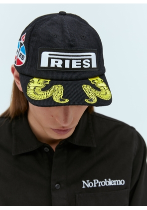 Aries Moto Corduroy Baseball Cap - Man Hats Black One Size