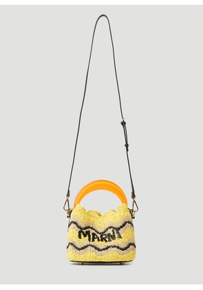 Marni x No Vacancy Venice Mini Bucket Shoulder Bag - Woman Shoulder Bags Yellow One Size
