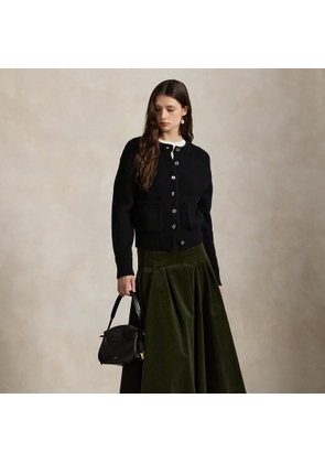 Pleated Corduroy Skirt