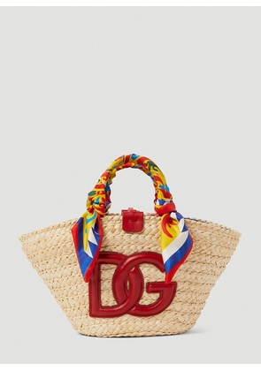 Dolce & Gabbana Kendra Straw Bag - Woman Tote Bags Beige One Size