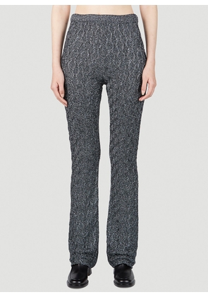 Gucci Lurex Pants - Woman Pants Grey Xs