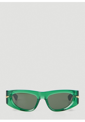 Bottega Veneta Bv1144s Cat Eye Sunglasses -  Sunglasses Green One Size