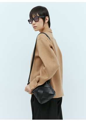 Bottega Veneta Small Cassette Camera Bag - Woman Shoulder Bags Black One Size