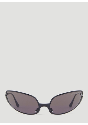 Acne Studios Oval Frame Sunglasses -  Sunglasses Black One Size