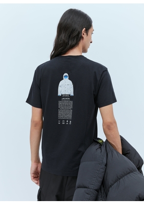 Stone Island Logo Print T-shirt - Man T-shirts Black M