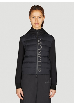 Moncler Padded Panel Cardigan - Woman Jackets Black Xs