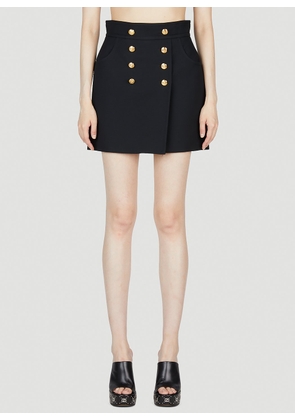 Gucci Button Front Mini Skirt - Woman Skirts Black It - 42