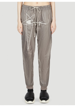 Rick Owens x Champion Track Pants - Woman Track Pants Grey Xs