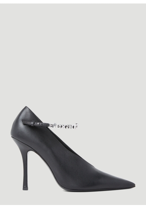 Alexander Wang Delphine Ankle Strap Pumps - Woman Heels Black Eu - 41