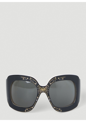 Gucci Oversize Square Frame Sunglasses - Woman Sunglasses Black One Size