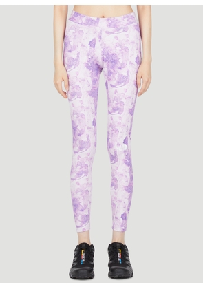 The North Face Interlock Tie-dye Print Leggings - Woman Leggings Purple Xs