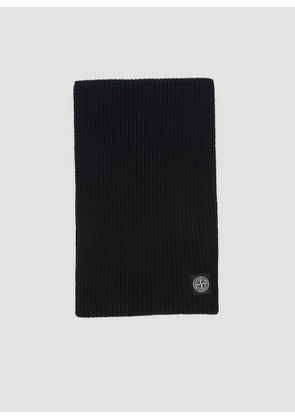 Stone Island Compass Patch Scarf - Man Scarves Black One Size