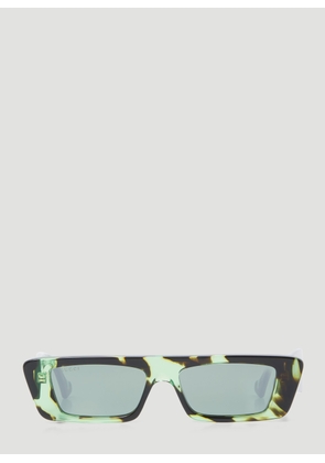 Gucci Rectangular Sunglasses - Man Sunglasses Green One Size