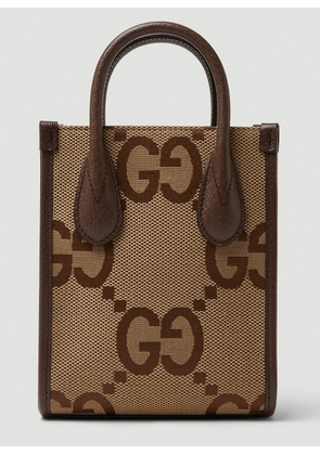 Gucci Jumbo Gg Crossbody Bag - Man Crossbody Bags Camel One Size