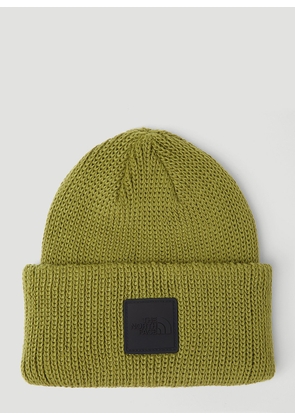 The North Face Logo Patch Beanie Hat - Man Hats Green One Size