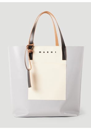 Marni Tribeca Shopping Tote Bag - Man Tote Bags Grey One Size