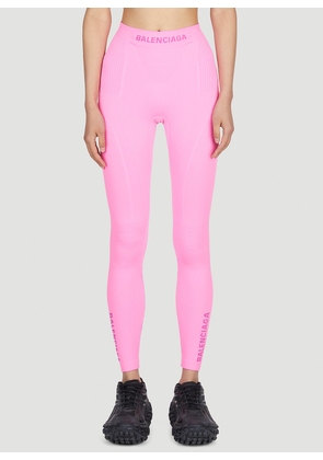Balenciaga Athletic Leggings - Woman Leggings Pink S