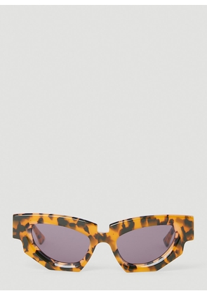 Kuboraum F5 Tortoiseshell Sunglasses -  Sunglasses Orange One Size