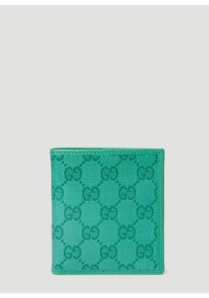 Gucci Gg Crystal Bi-fold Wallet - Man Wallets & Cardholders Green One Size