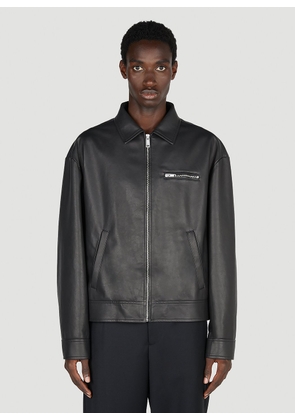 Prada Zip Up Leather Jacket - Man Jackets Black It - 48