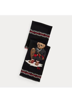 Polo Bear Intarsia-Knit Scarf