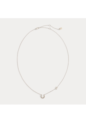 Sterling Silver Horseshoe Logo Necklace
