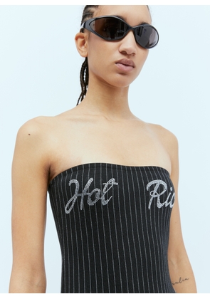 AVAVAV Knit Crystal Embellished Bodysuit - Woman Tops Black M