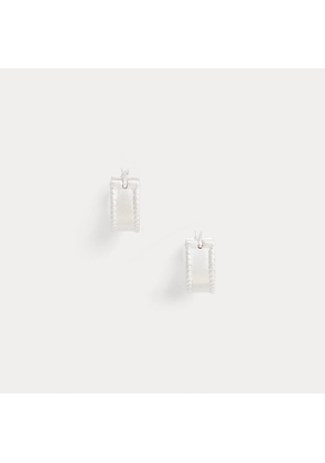 Sterling Silver Textured Hoop Earrings