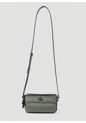 Moncler Keoni Down Crossbody Bag - Woman Shoulder Bags Green One Size