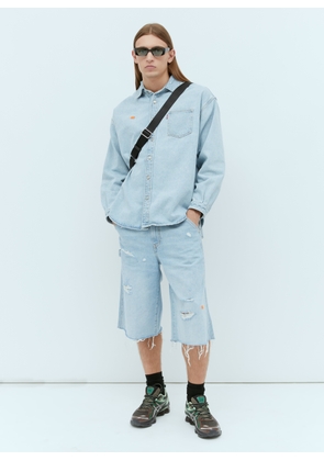 ERL X Levis Denim Bermuda Shorts - Man Shorts Blue 34