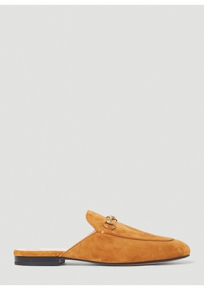 Gucci Princetown Slipper Shoes - Woman Slip Ons Brown Eu - 38